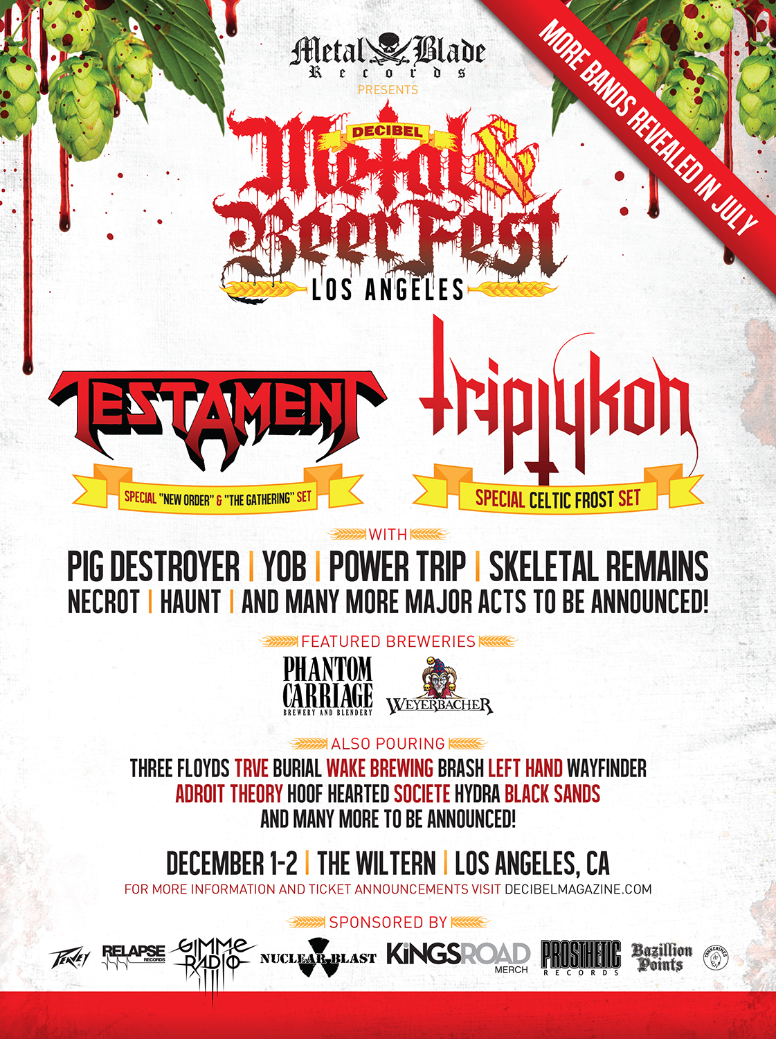 Testament to perform ‘The New Order' and ‘The Gathering' in full at Decibel Metal ...1121 x 1500
