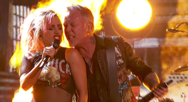 Don’t expect to see Metallica and Lady Gaga collaborate again