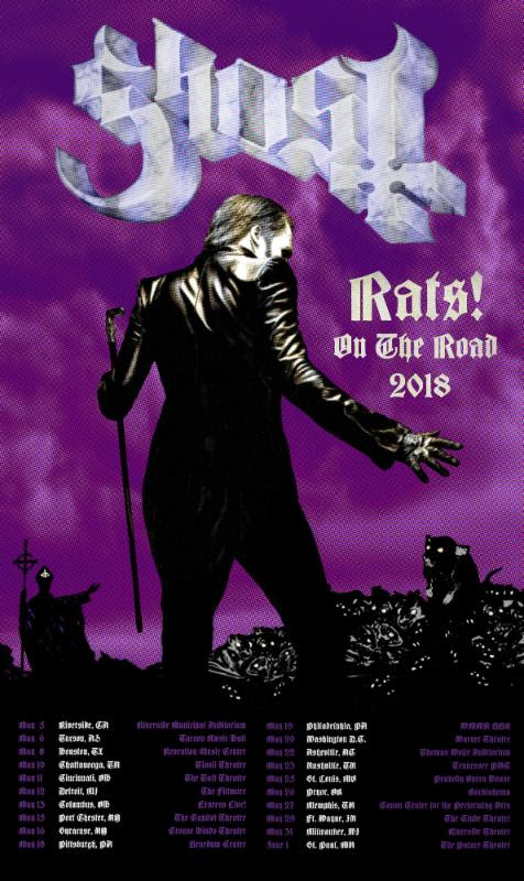 Ghost announces Rats! On the Road U.S Tour