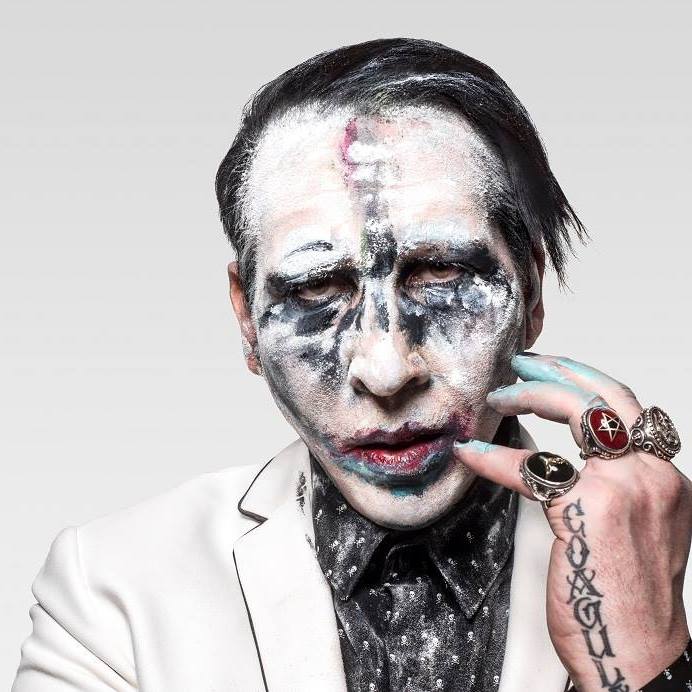 Marilyn Manson celebrated his 50th birthday w/ KoRn’s Jonathan Davis, Courtney Love, Yoshiki, and more