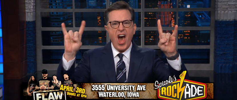 Stephen Colbert considers Flaw a ‘deathgrind’ band
