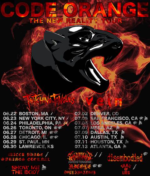 Code Orange announces North American summer tour w/Twitching Tongues and Vein
