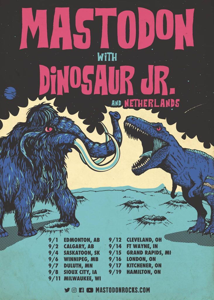 Mastodon announces North American tour dates w/Dinosaur Jr. and Netherlands
