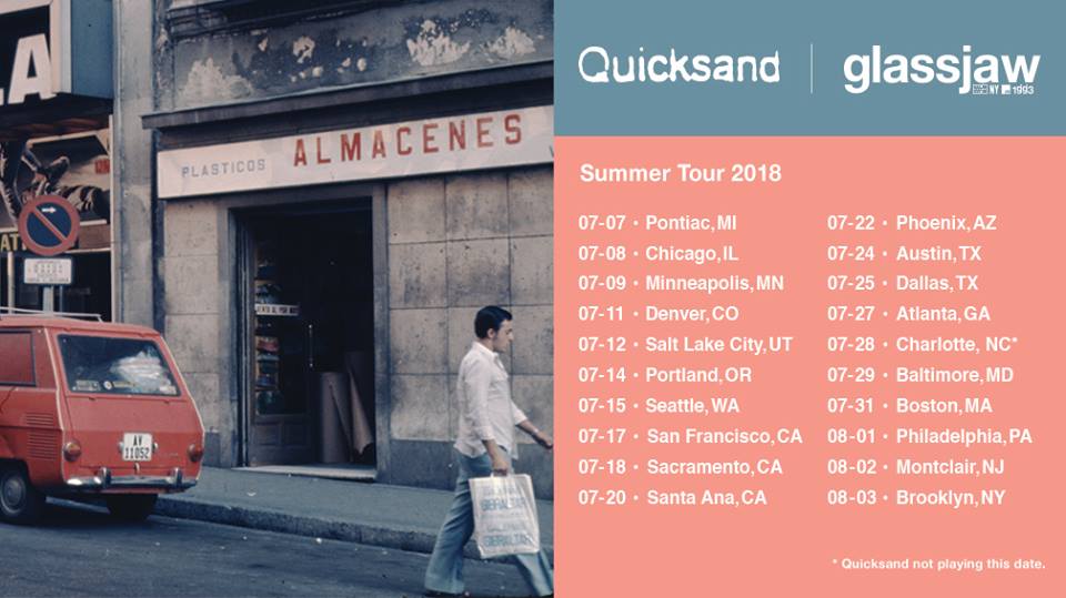 Quicksand and Glassjaw announces co-headlining US tour dates