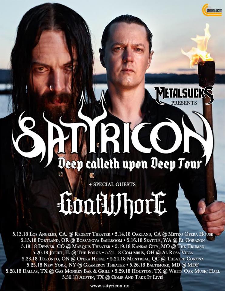 Goatwhore added to Satyricon’s final North American Tour, Inquisition continues to declare their innocence
