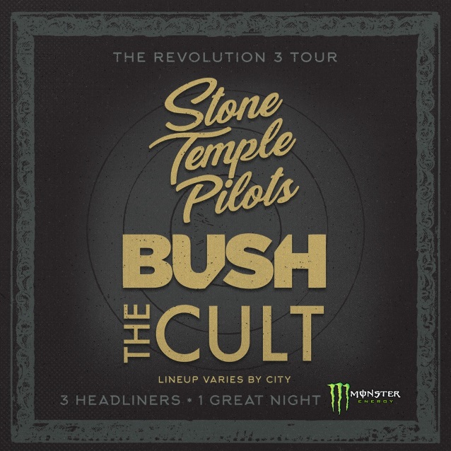 Bush, Stone Temple Pilots and The Cult announce tri-headlining tour dates