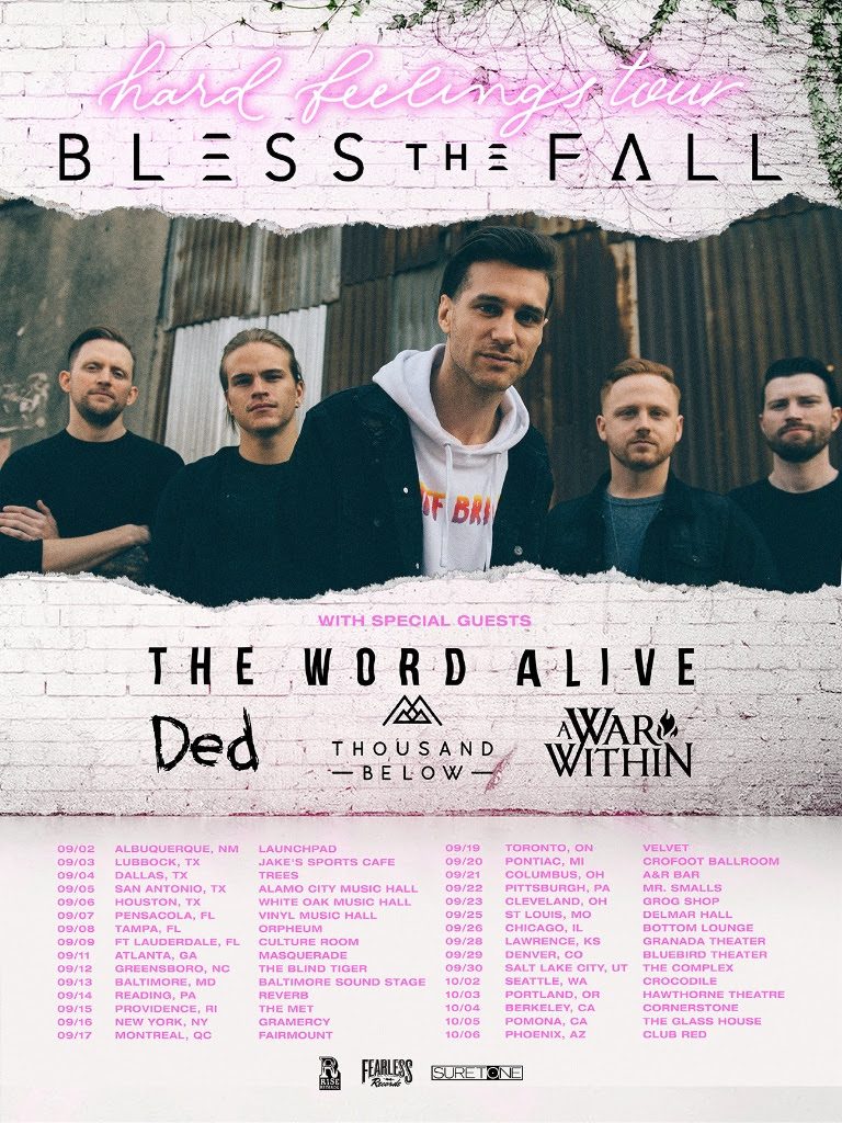 Blessthefall announce North American fall tour