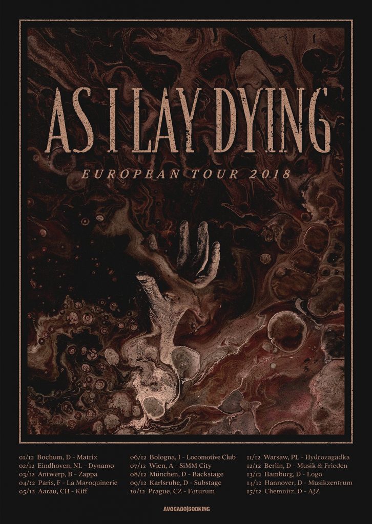 As I Lay Dying announces fall European tour