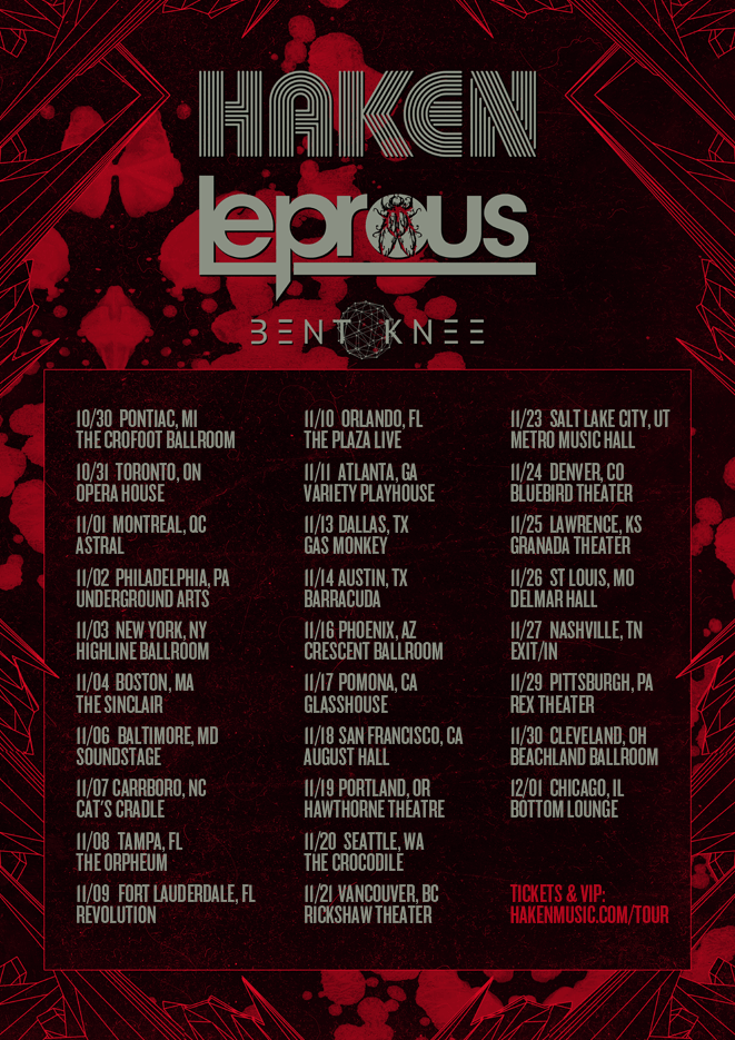 Haken and Leprous to tour North America this Fall