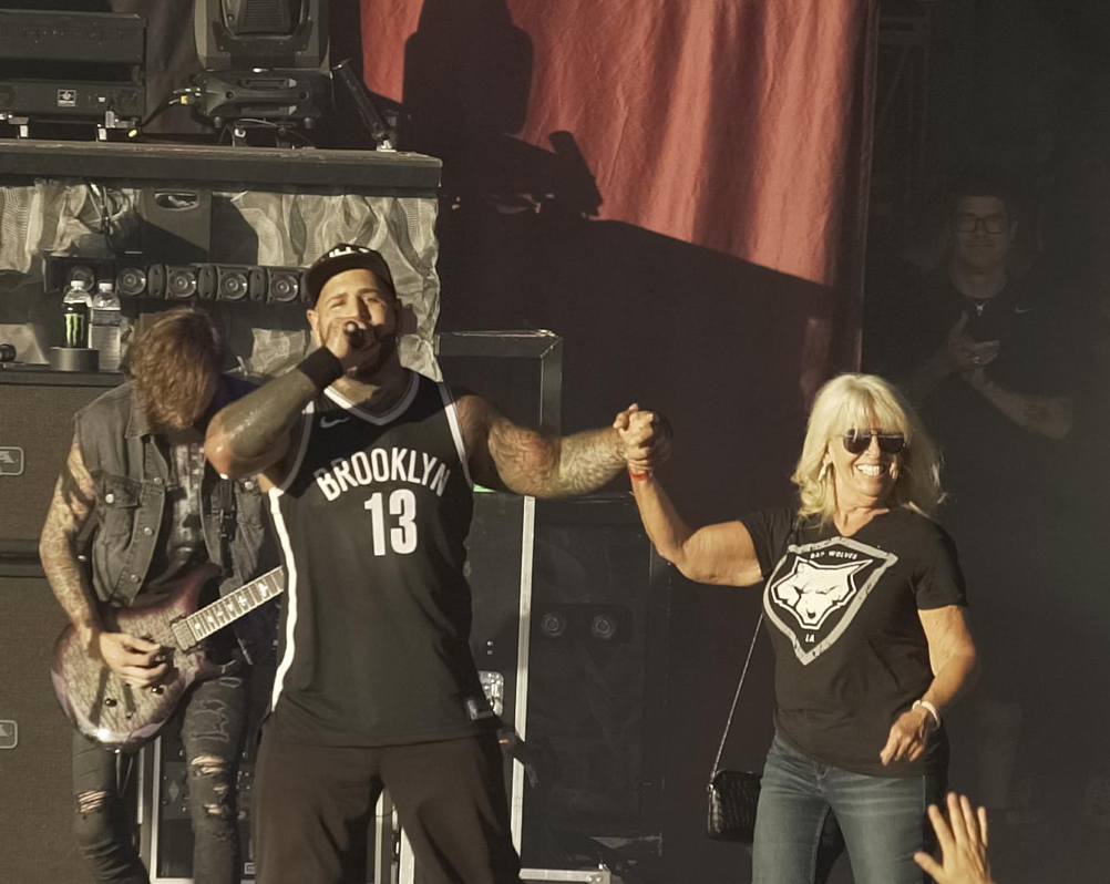 Bad Wolves joined by two special guests on stage in New Jersey