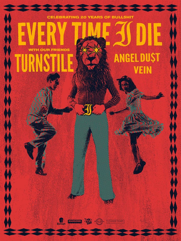 Every Time I Die announce Fall US tour w/ Turnstile, Angel Du$t and Vein