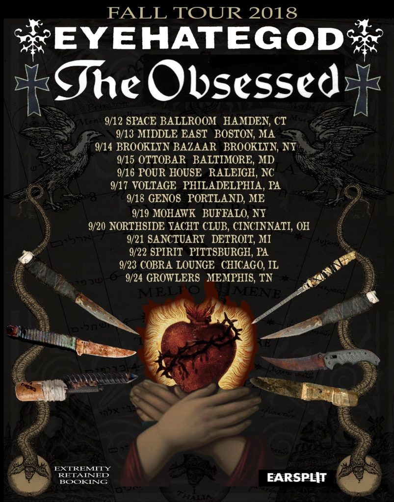 Eyehategod and the Obsessed announce U.S. September tour dates