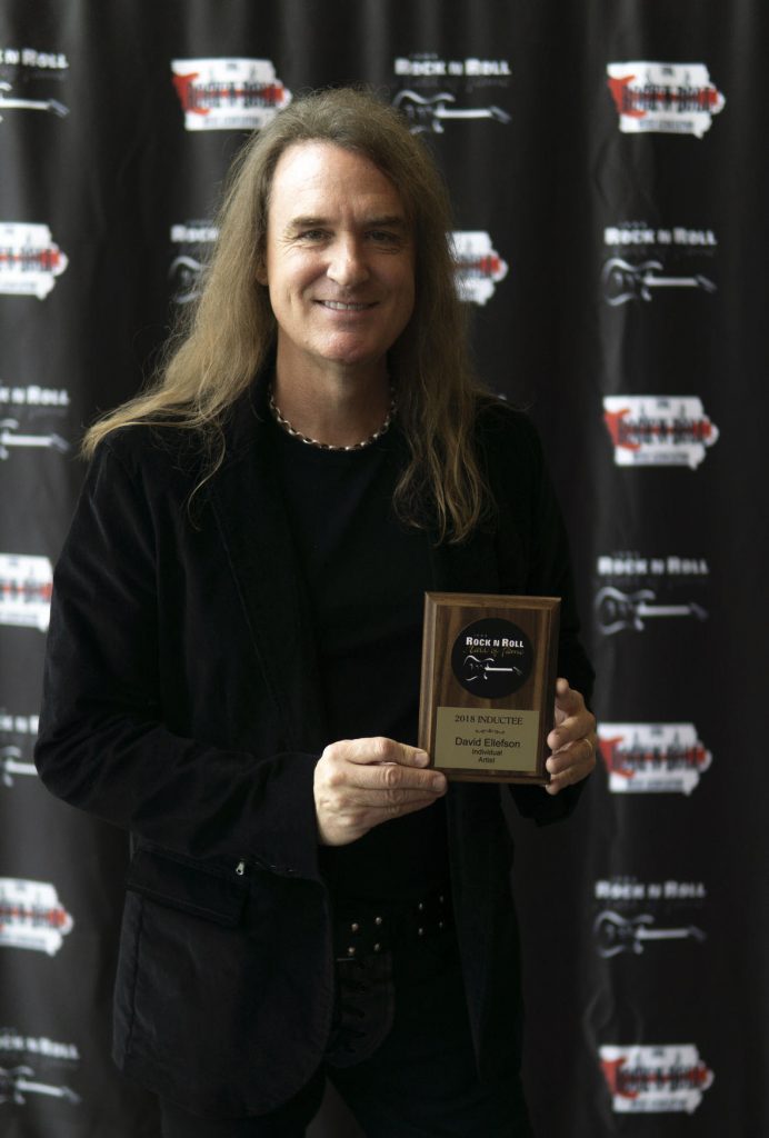 David Ellefson of Megadeth Inducted into Iowa Rock ‘N’ Roll Hall Of Fame