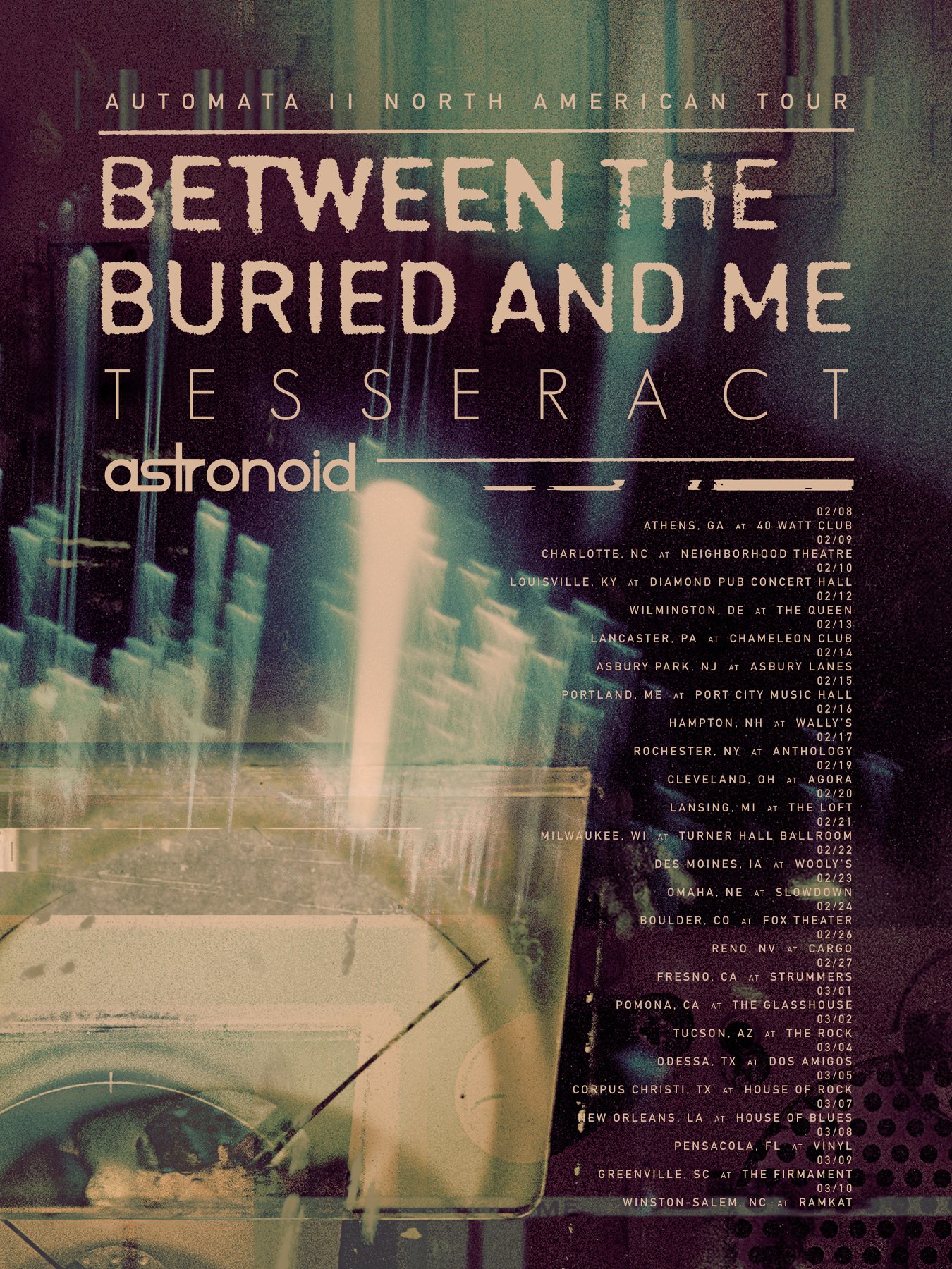 Between the Buried and Me announce U.S. tour w/ TesseracT & Astronoid