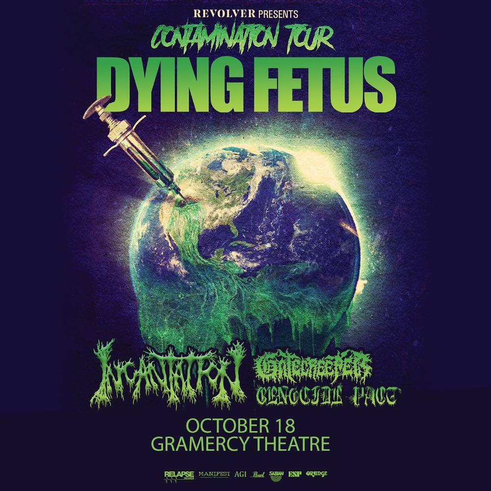 Win a pair of tickets to see Dying Fetus this Thursday (18th) in NYC