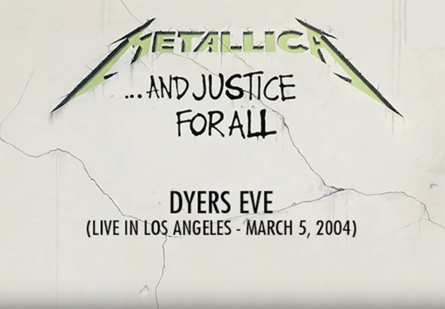 Watch Metallica perform “Dyers Eve” in 2004