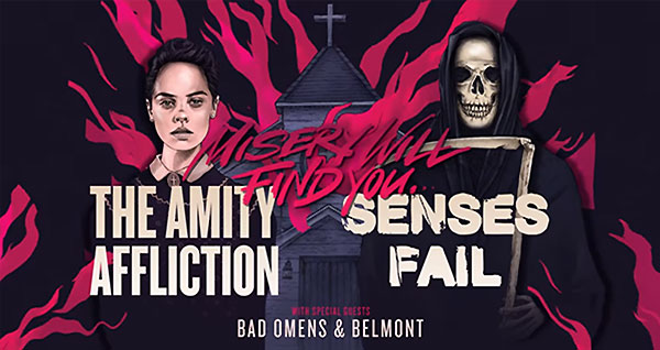Bad Omens launch tiny logo t-shirt in response to tour dispute w/Senses Fail & The Amity Affliction