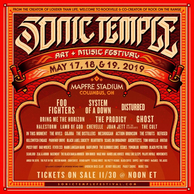 Foo Fighters, System of a Down and Disturbed set to headline inaugural Sonic Temple Fest