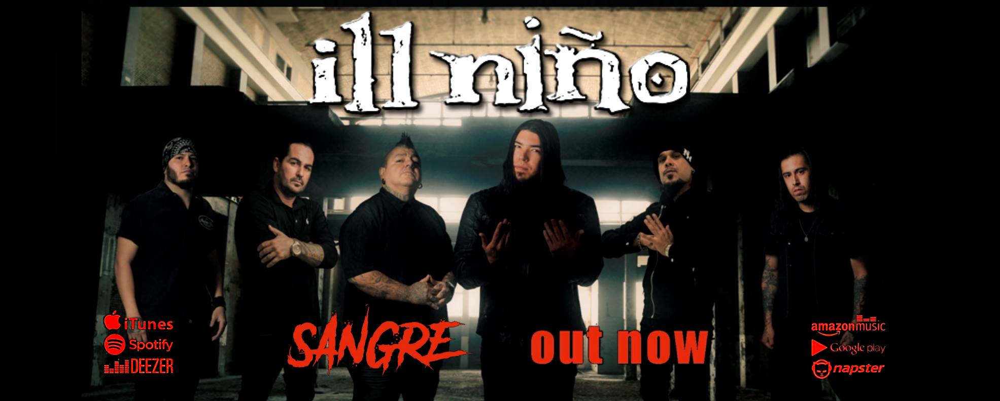 Ill Nino reveals new lineup, hear first new song in five years “Sangre”