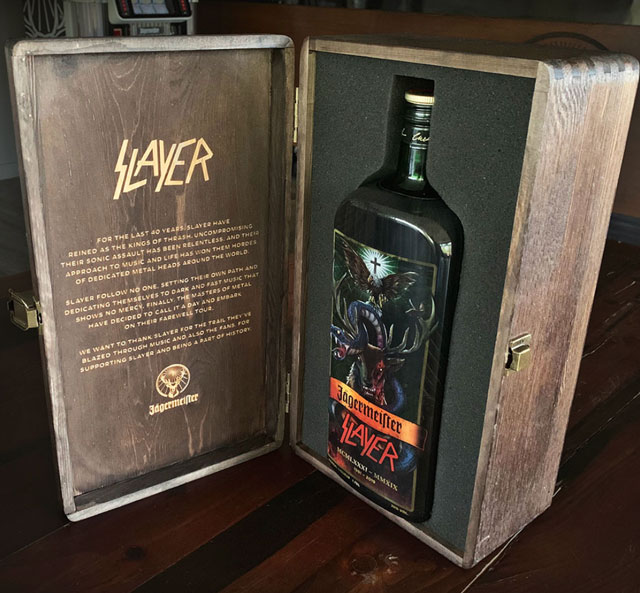 Slayer receives their own limited edition bottle of Jägermeister