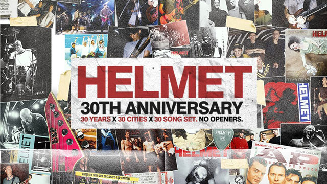 Helmet announce 30th anniversary North American tour