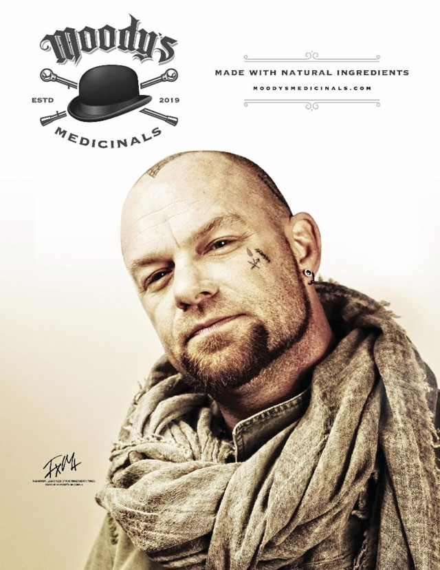 Five Finger Death Punch’s Ivan Moody launches new CBD/non-CBD product line ‘Moody’s Medicinals’