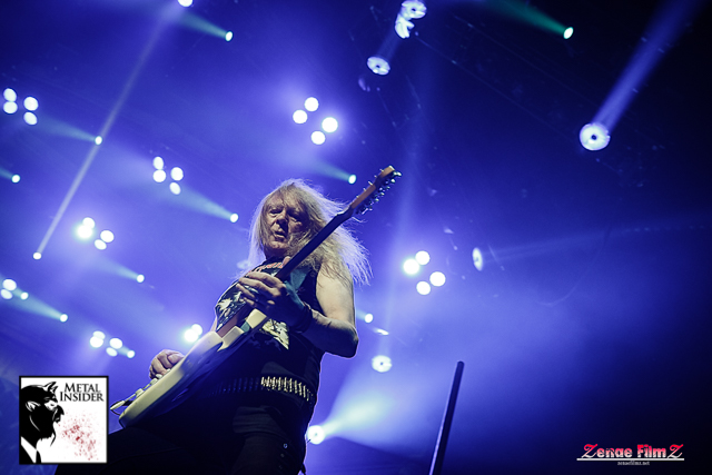 Watch Iron Maiden’s Janick Gers accidentally swing his guitar into the crowd