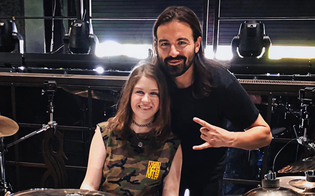 Jay Weinberg invites 14-Year-Old viral drum sensation to Slipknot show