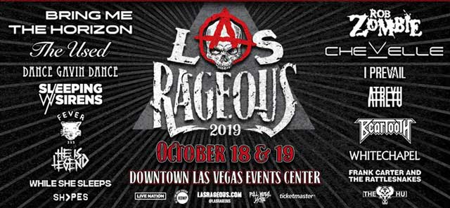 Win a Trip to Las Rageous 2019, Featuring Rob Zombie, Bring Me the Horizon and More!