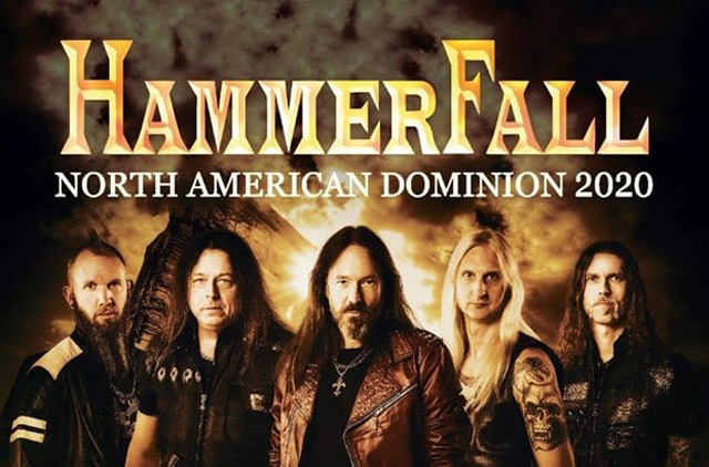 Hammerfall announce Fall 2020 North American tour w/ Beast in Black & Edge of Paradise