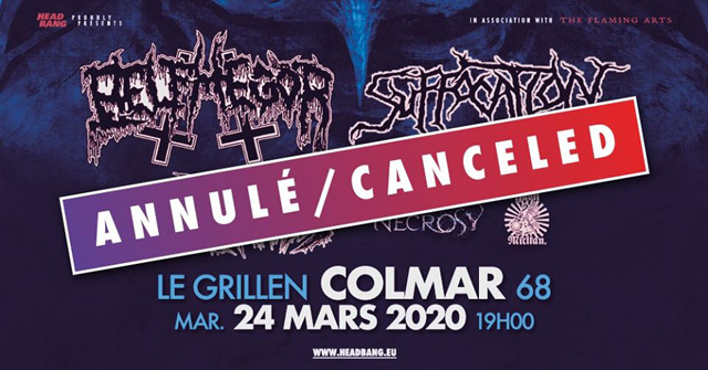 Coronavirus: Belphegor & Suffocation co-headlining European tour w/ Hate CANCELLED