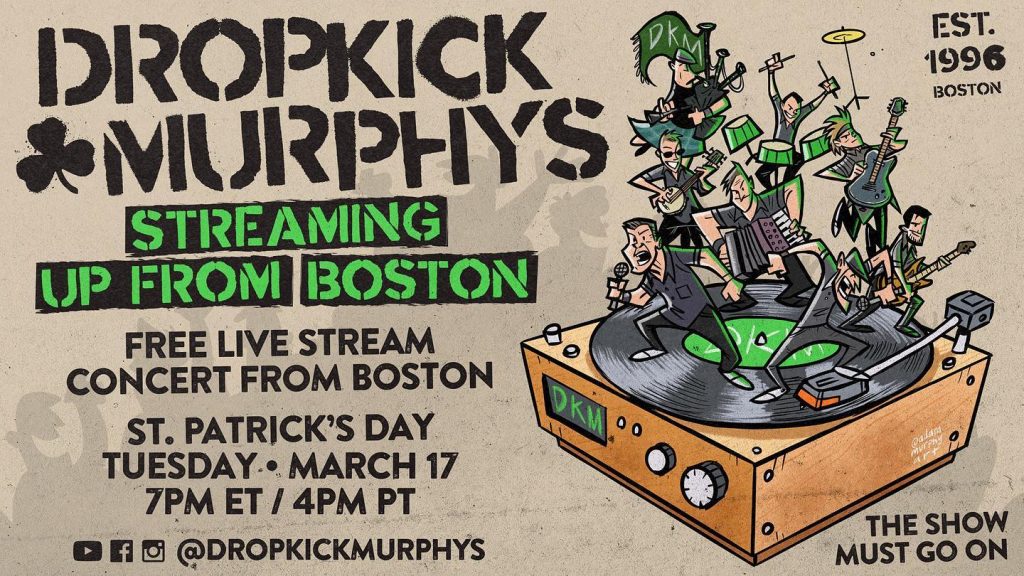Dropkick Murphys to live stream St. Patrick’s Day show