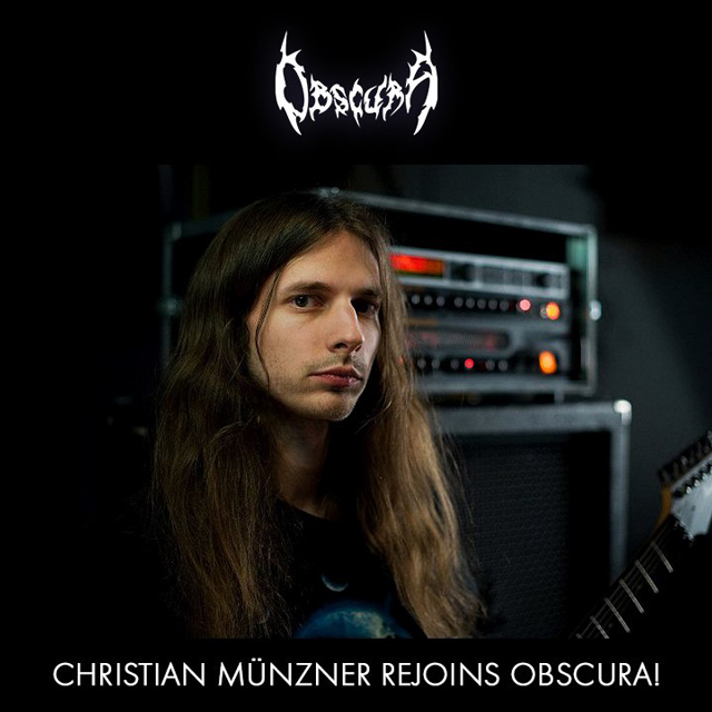 Guitarist Christian Münzner rejoins Obscura