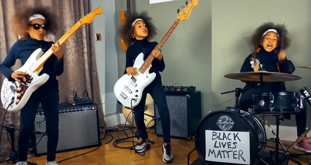 10-Year-Old musician covers Rage Against The Machine for Black Lives Matter