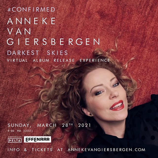 Anneke van Giersbergen announces ‘Darkest Skies’ virtual album release event