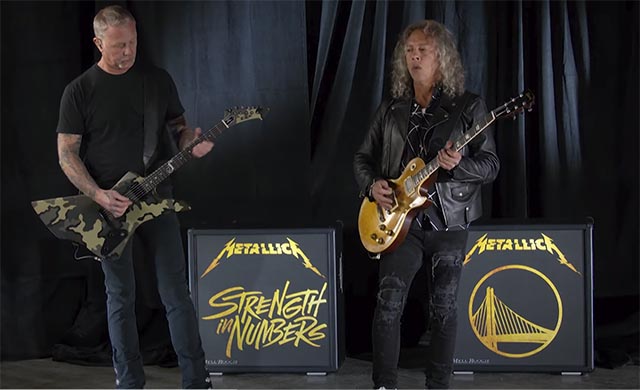 Watch Metallica perform National Anthem before Golden Gate Warriors game